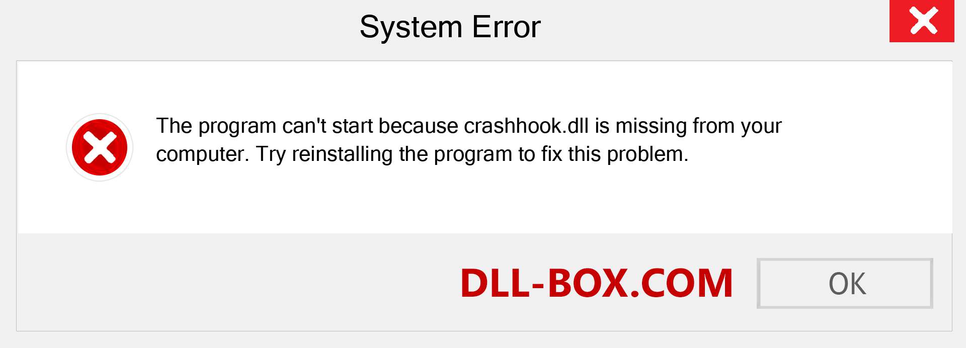  crashhook.dll file is missing?. Download for Windows 7, 8, 10 - Fix  crashhook dll Missing Error on Windows, photos, images